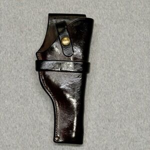 Vtg Sport King 4.5 Leather Holster Barbs Sporting Goods Oregon Snap Front‎